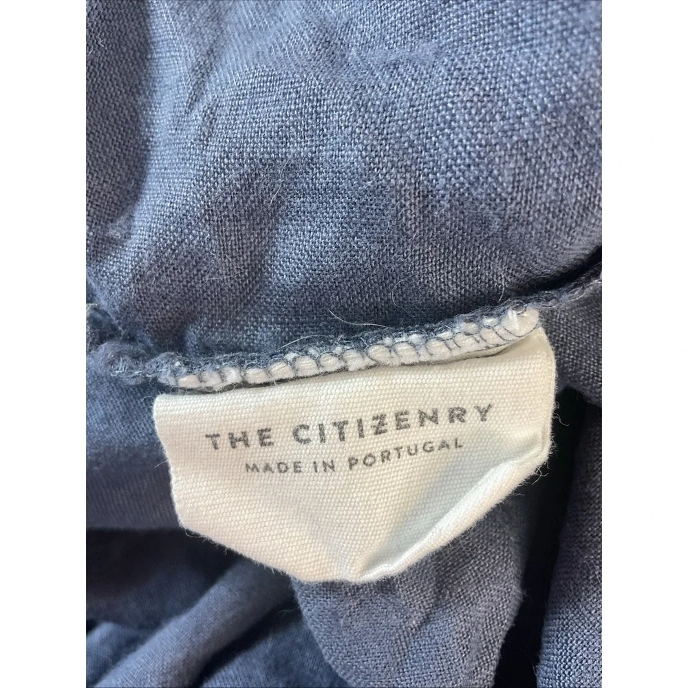 The Citizenry 100 % Linen Duvet Cover Blue Portugal luxury King/ Cal King